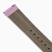 Mauve – 20mm Saffiano Print Calf Leather Watch Strap