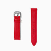 Red – 20mm Saffiano Print Calf Leather Watch Strap