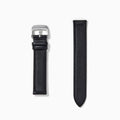 Black – 18mm Smooth Calf Leather Watch Strap