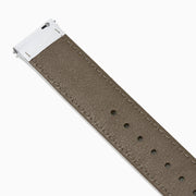 White – 18mm Smooth Calf Leather Watch Strap