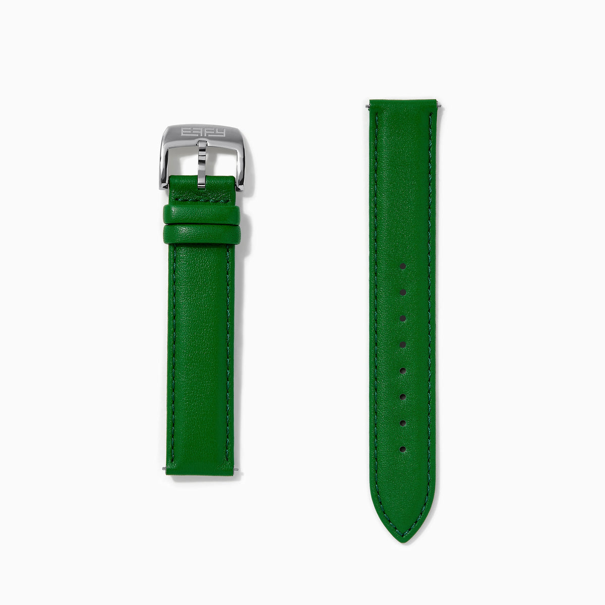 Green – 18mm Smooth Calf Leather Watch Strap