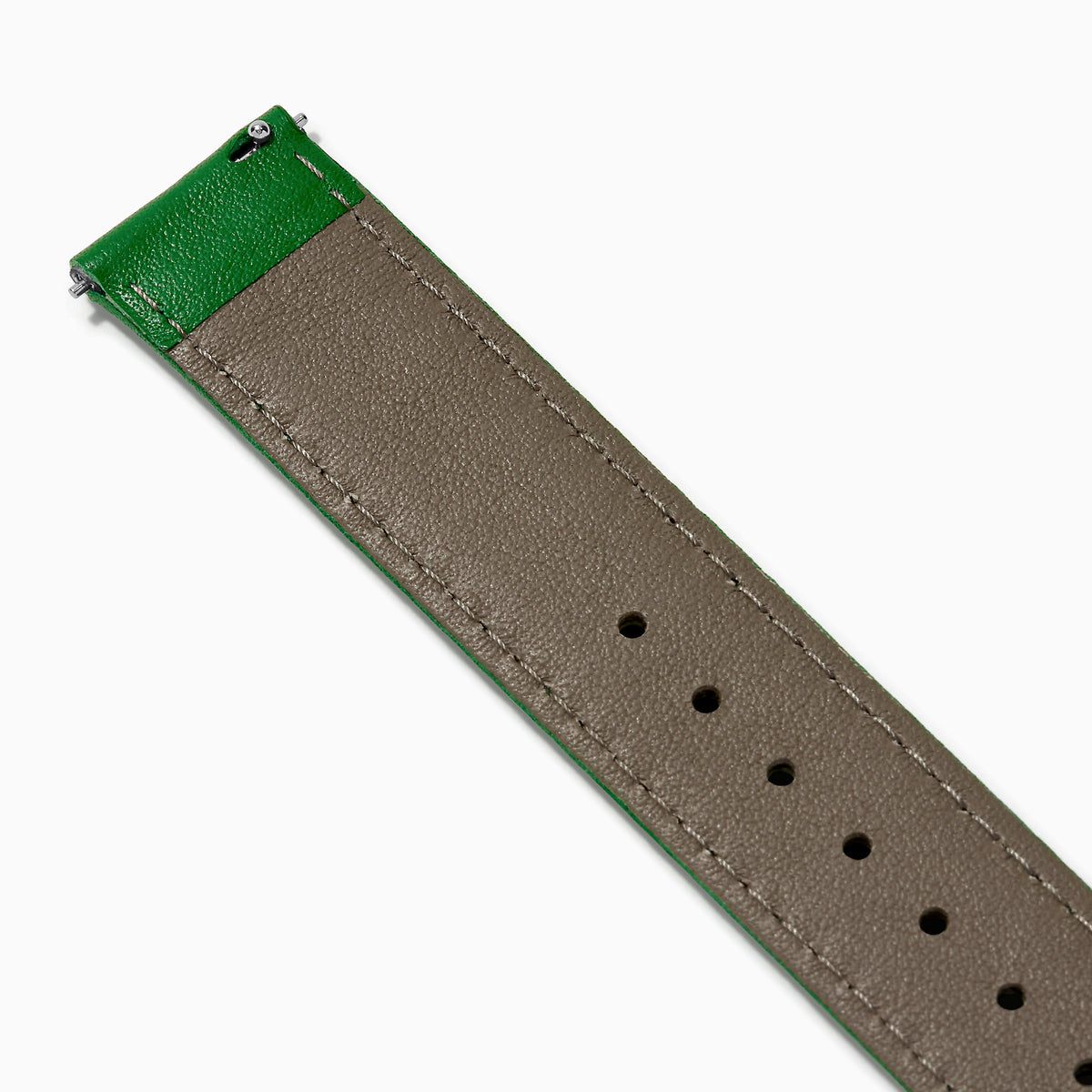 Green – 18mm Smooth Calf Leather Watch Strap