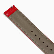 Red – 18mm Smooth Calf Leather Watch Strap