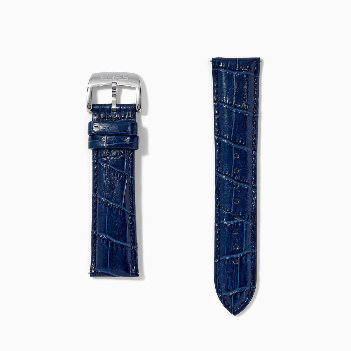 Navy – 22mm Exotic Print Calf Leather Watch Strap