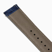 Navy – 22mm Exotic Print Calf Leather Watch Strap