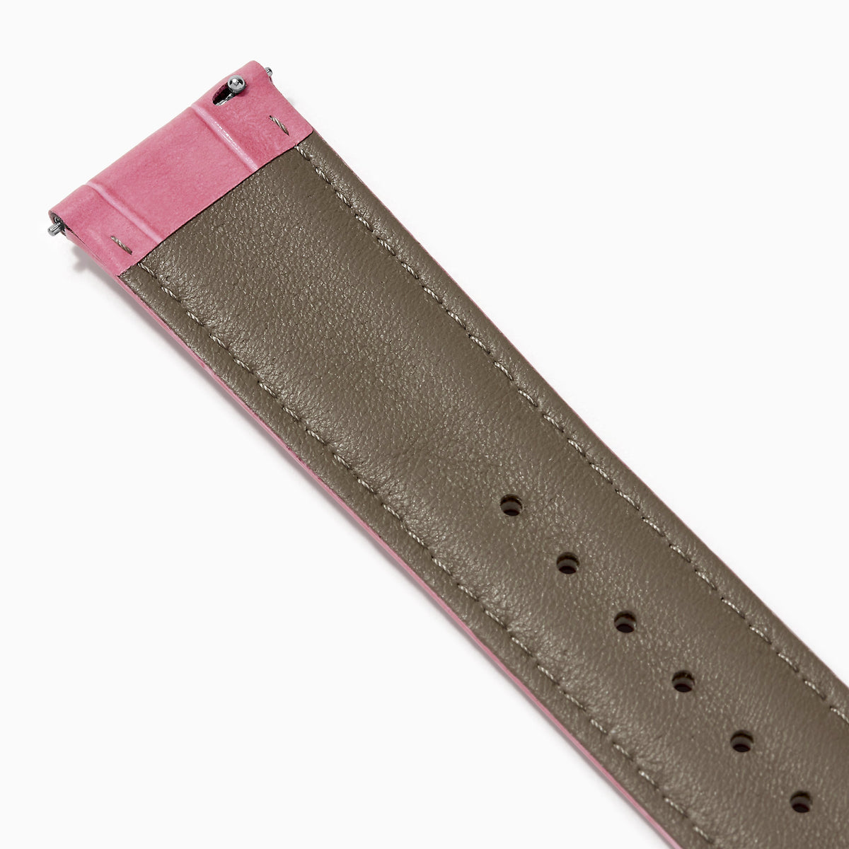 Pink – 22mm Exotic Print Calf Leather Watch Strap