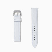 White – Extra-Long 20mm Exotic Print Calf Leather Watch Strap