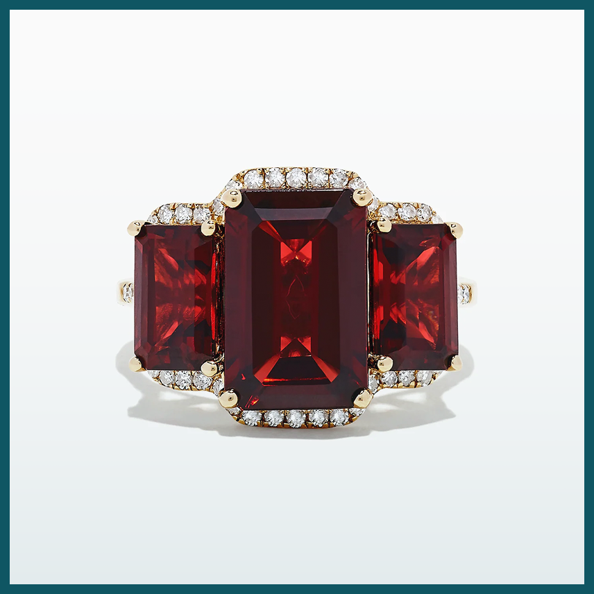050✴ガーネットのリースピアス Garnet | January Birthstone of Passion, Energy & Health by Effy