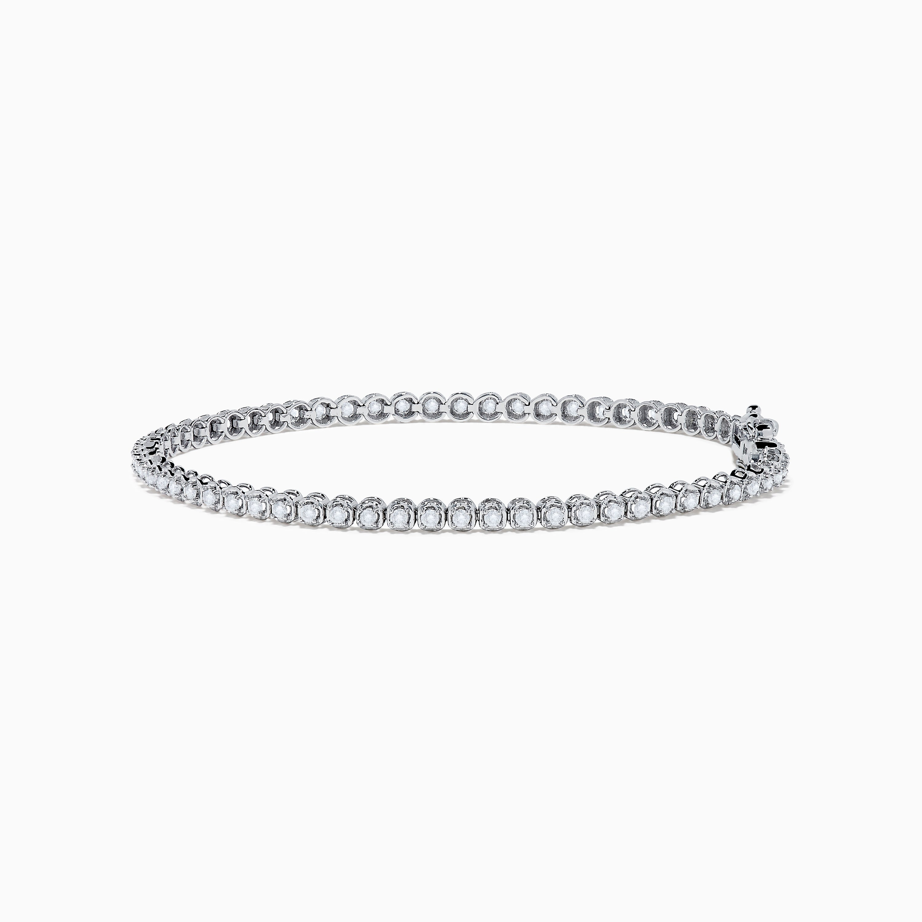 14K White Gold 1.0 Ct. Diamond Tennis Bracelet – effyjewelry.com
