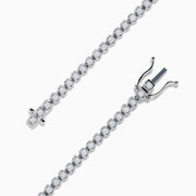 The 14K White Gold 1.0 Ct. Diamond Tennis Bracelet showcases a single row of round sparkling diamonds set in a lustrous white gold band, displayed against a plain white background.
