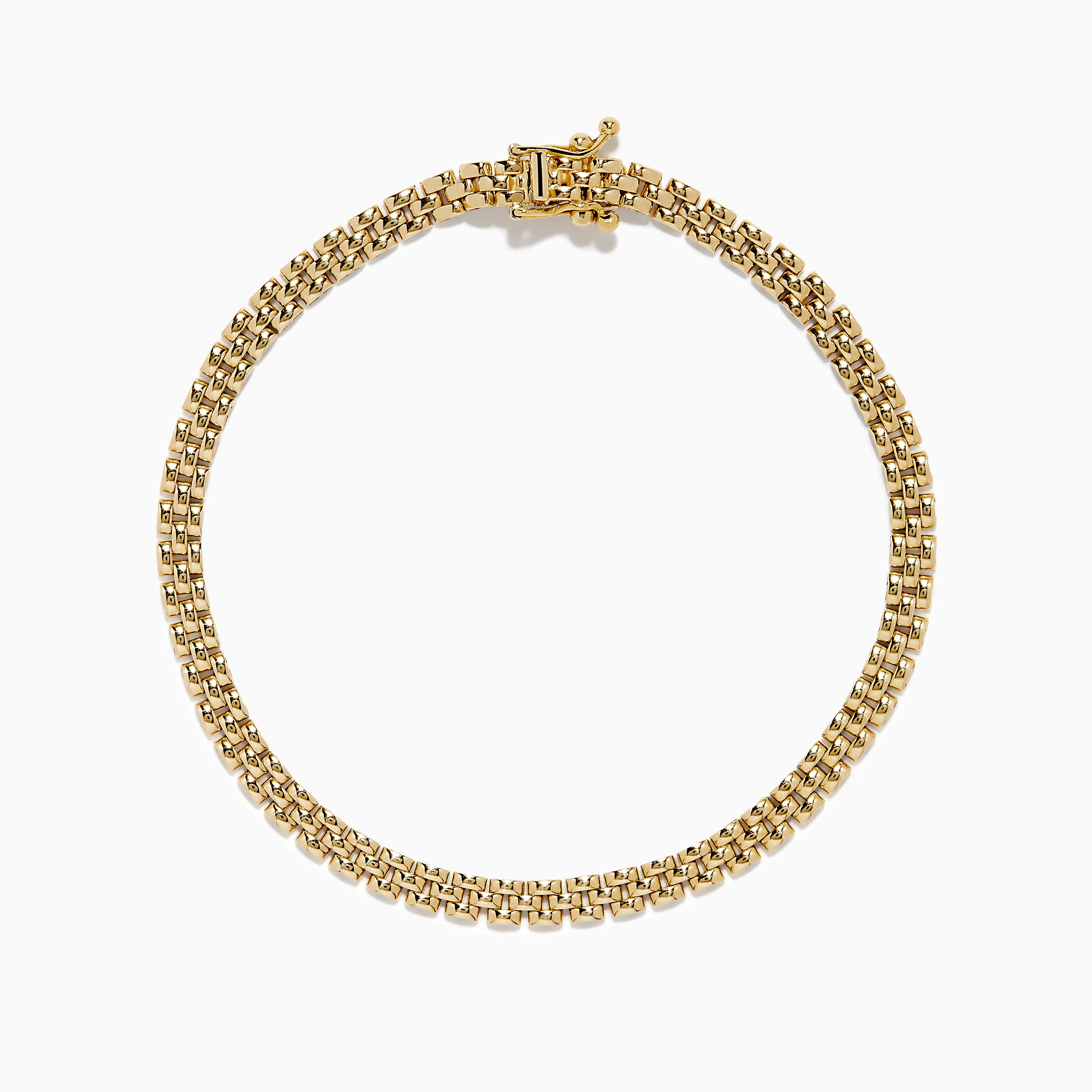 14K Yellow Gold Panther Chain Link Bracelet – effyjewelry.com