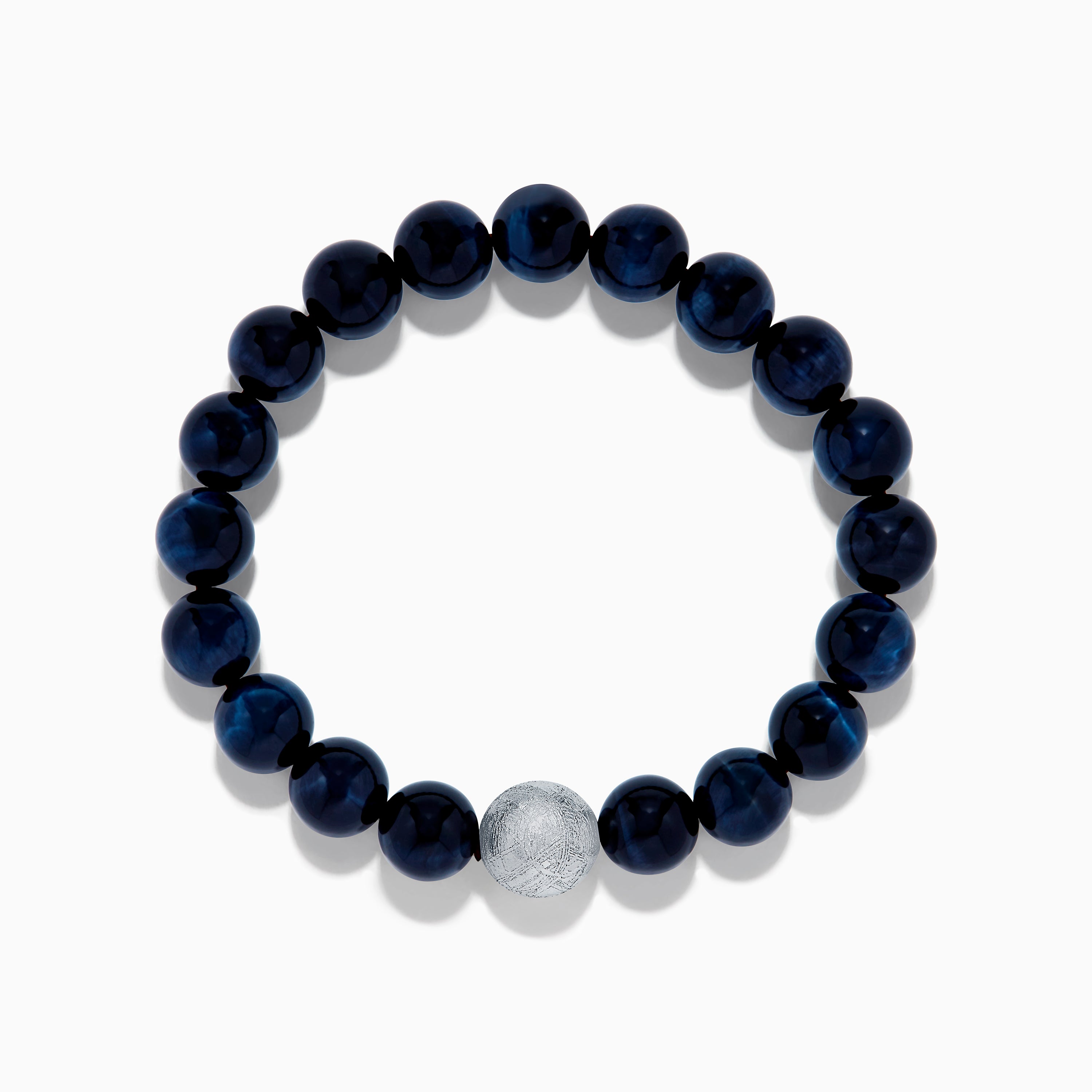 Men's Tiger's Eye and Meteorite Beaded 8