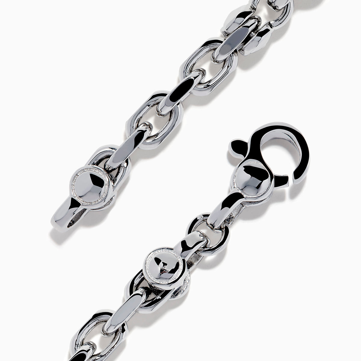 Men's Sterling Silver Alternating Mariner Link Bracelet