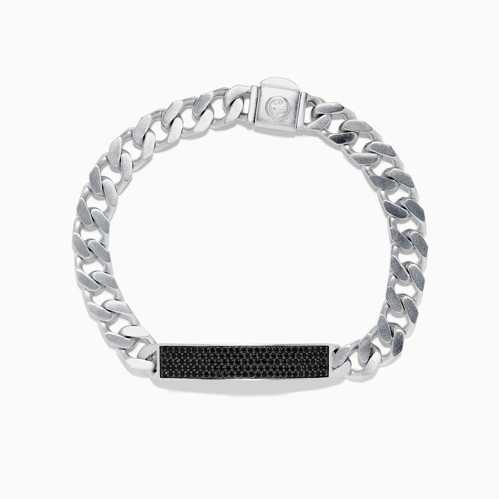 Effy Men's 925 Sterling Silver Black Spinel Bracelet | effyjewelry.com