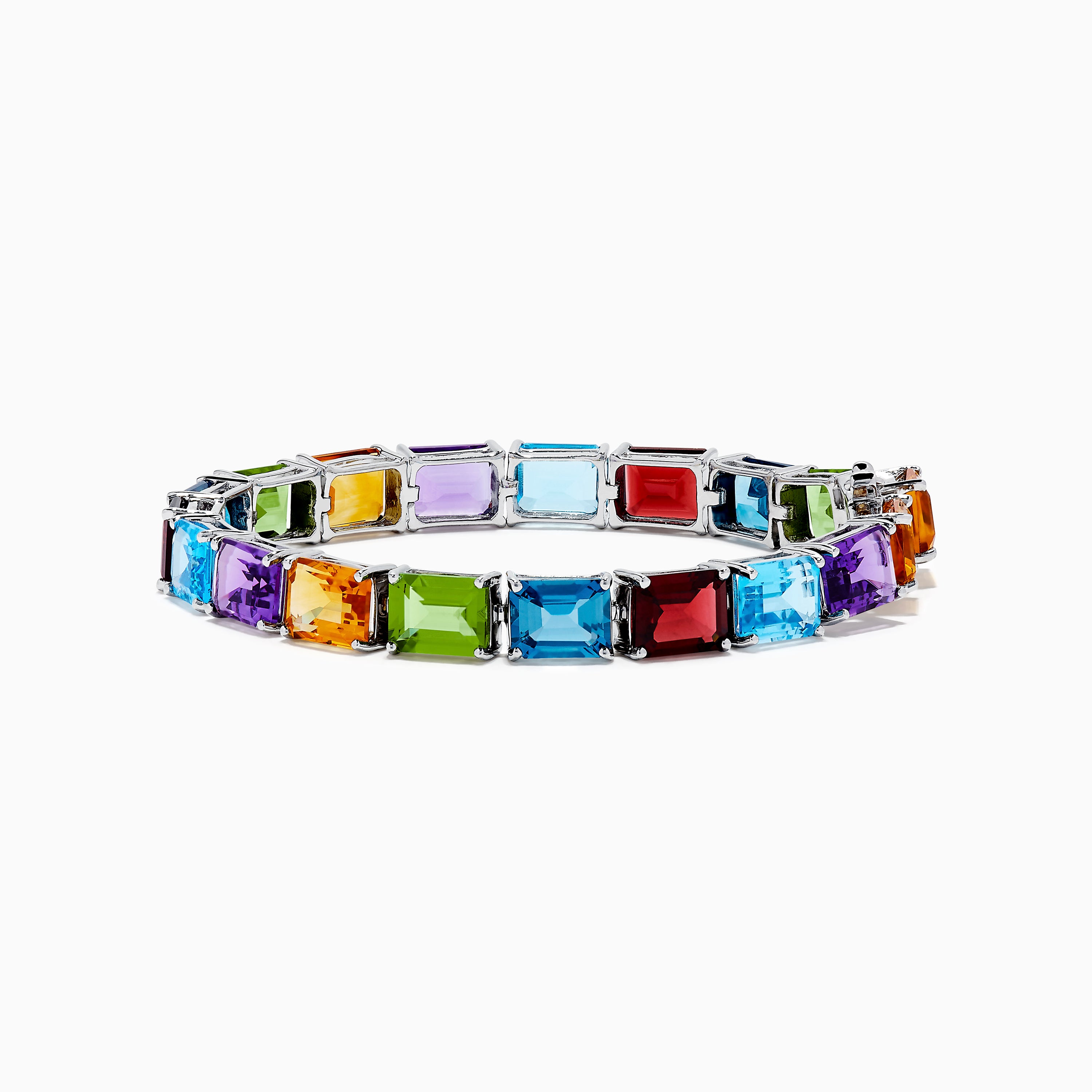 Le Vian Multi Gemstone Rainbow Bracelet in 14k Strawberry Gold® - Macy's