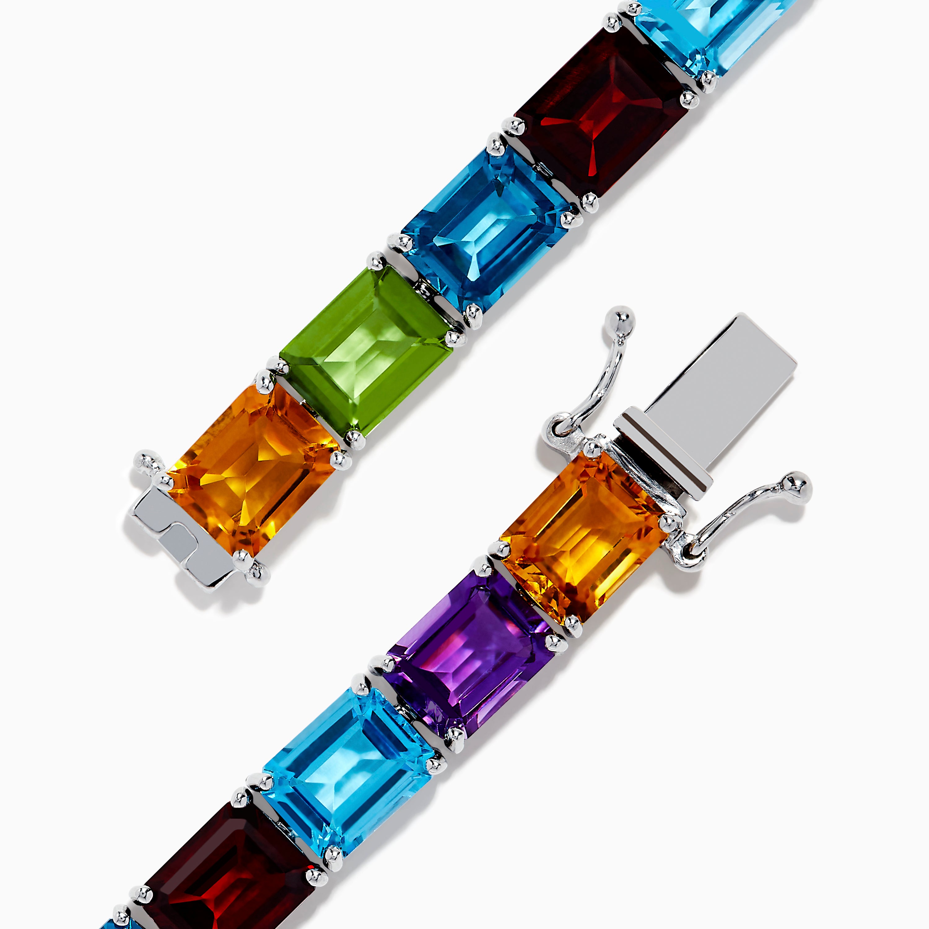 Skye Rainbow Gemstone and Diamond Bangle Bracelet – RW Fine Jewelry