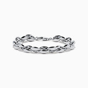 Sterling Silver Polished Oval Link Bracelet