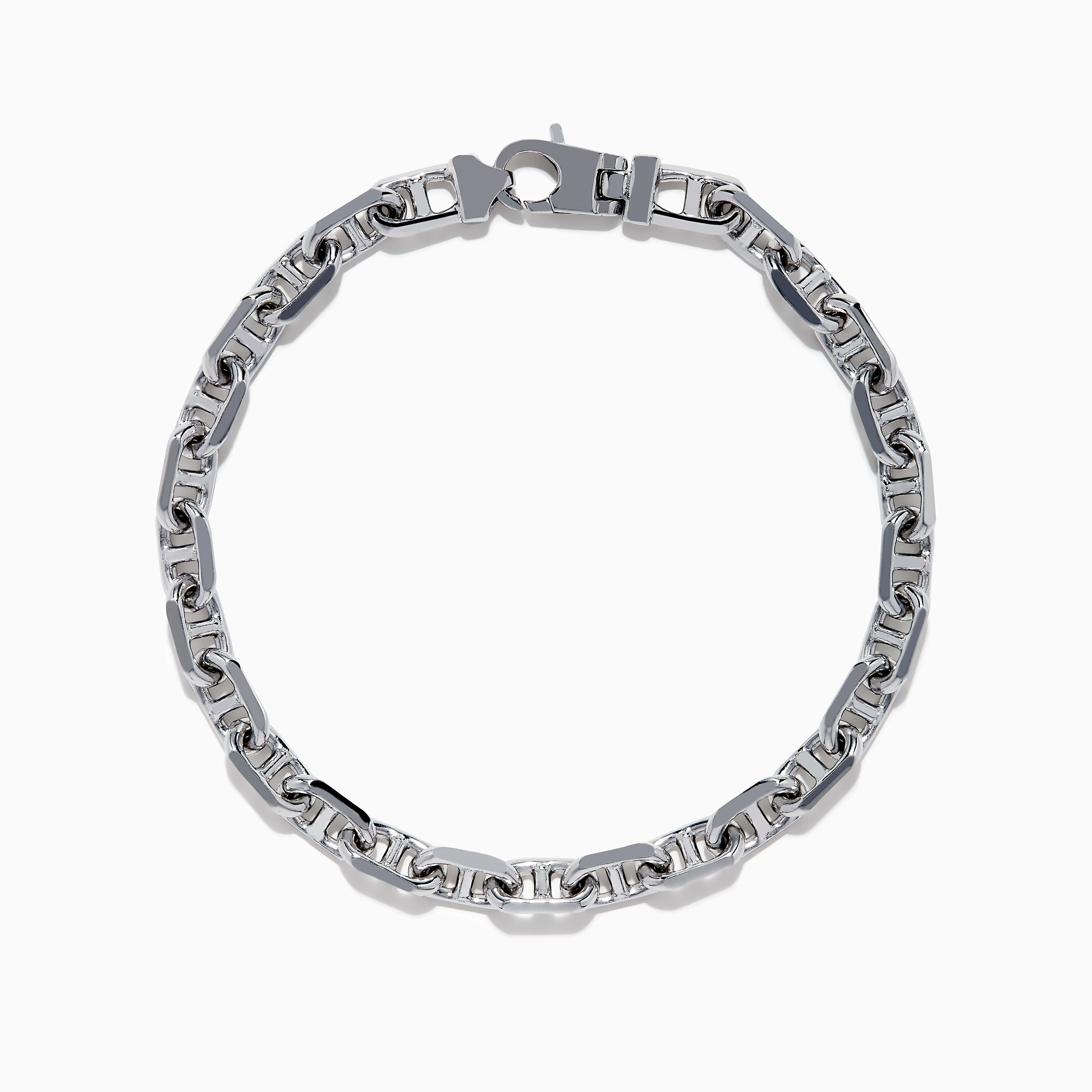 Men's 925 Sterling Silver Anchor Bracelet