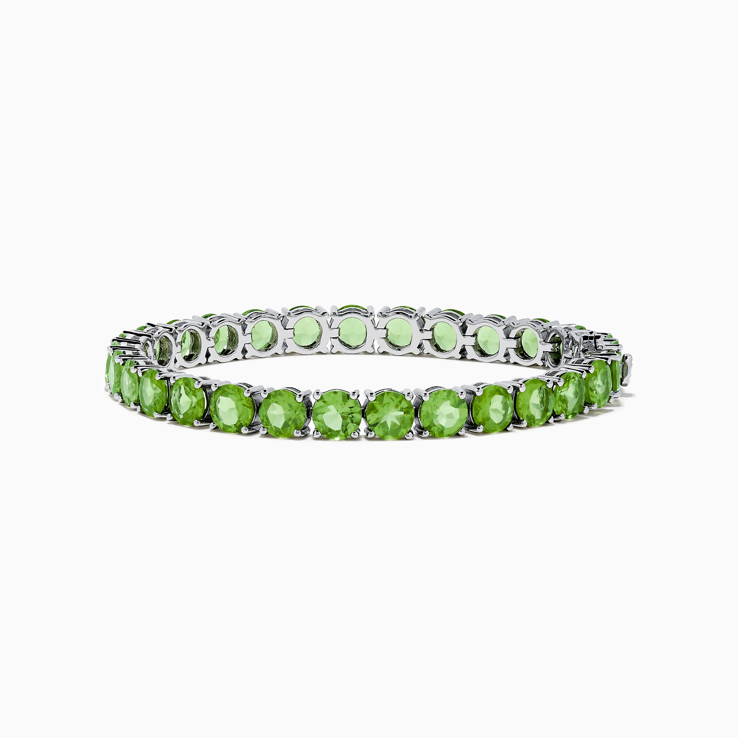 Elegante Bracciale In Argento Sterling Con Pietra Preziosa Di Peridoto Verde – Gioielli Fatti A Mano Ispirati Alla Natura - Italia - Foto 5