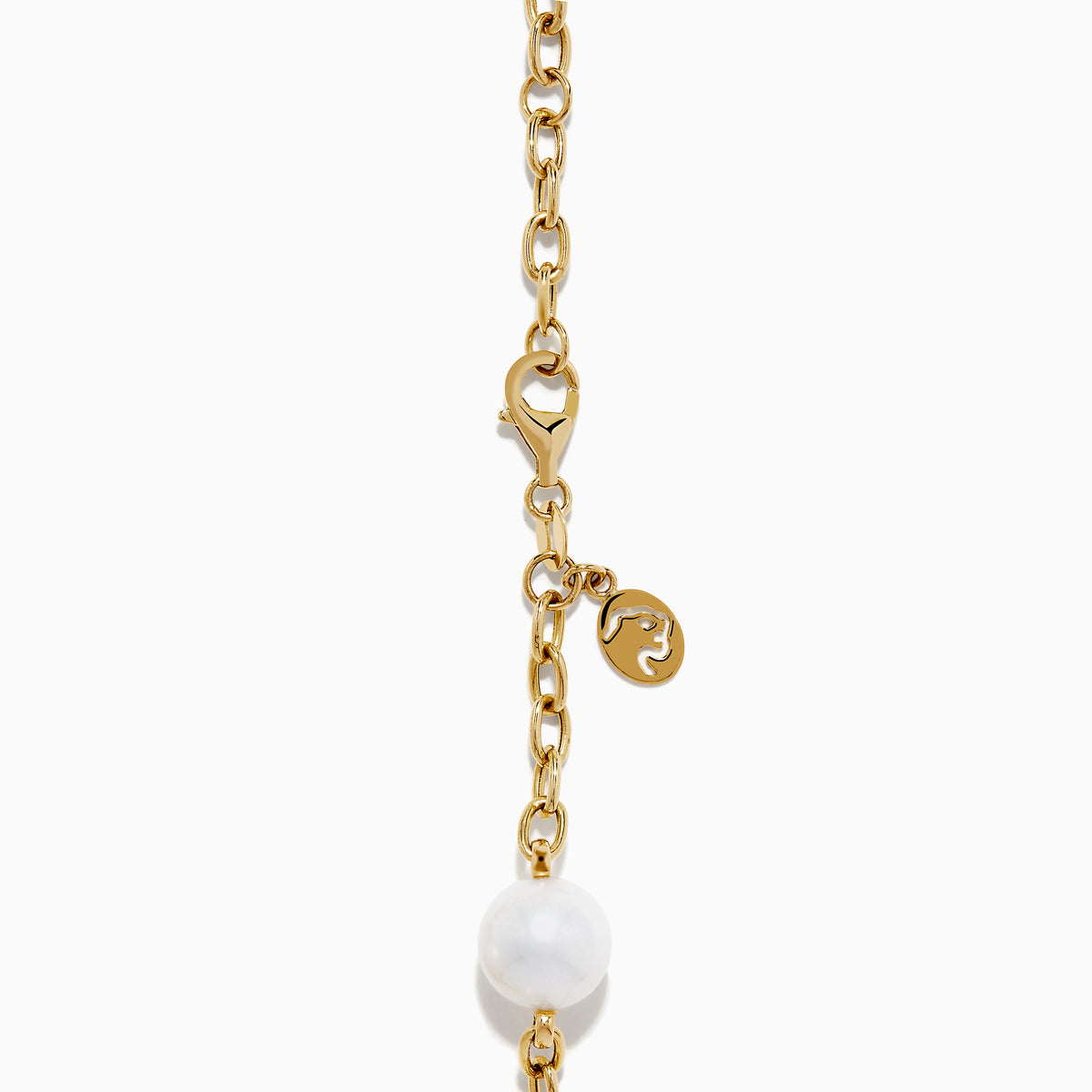 The 14K Fresh Water Pearl Station Bracelet features evenly spaced round fresh water pearls set in 14K gold, shown on a plain white background.