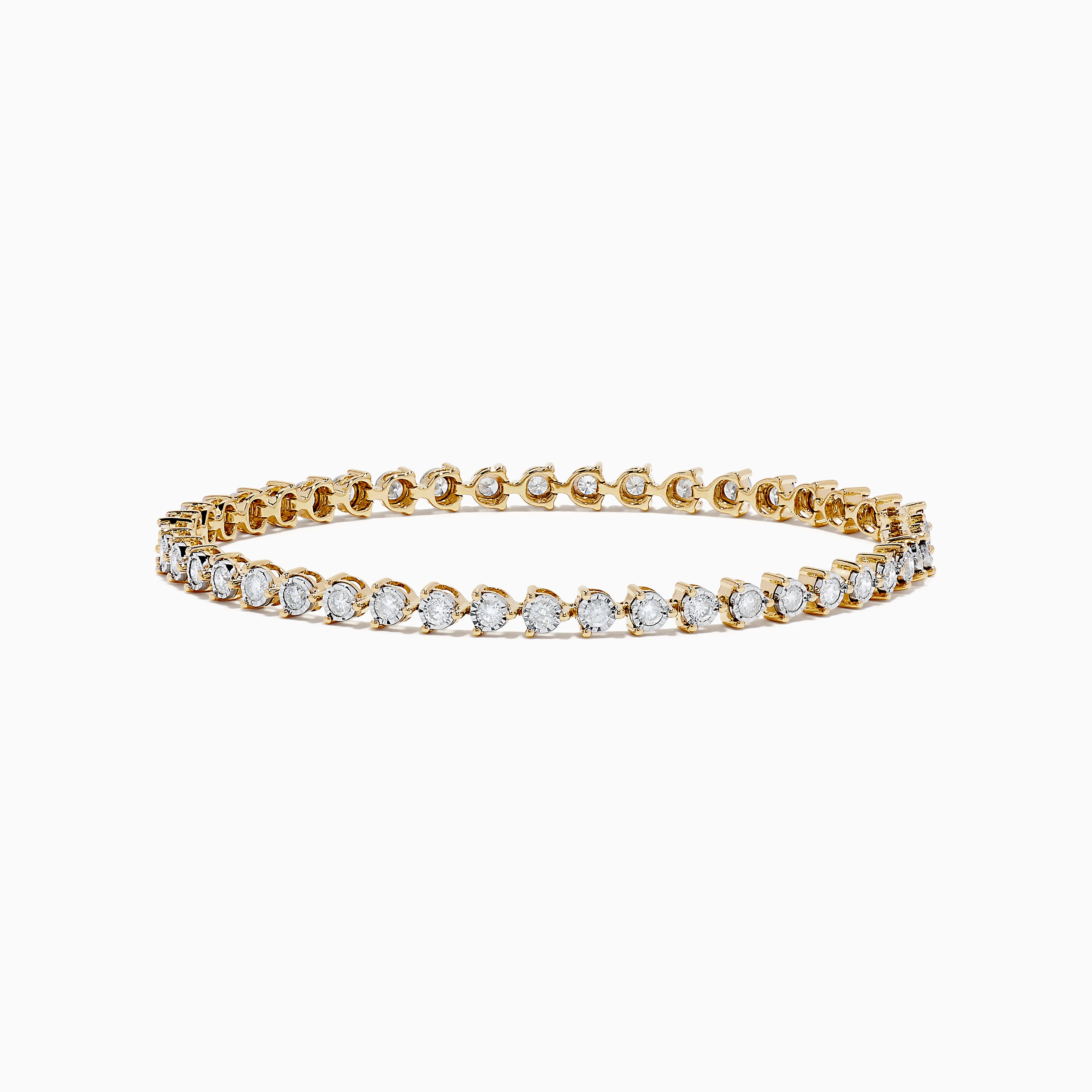 Effy 14K Two-Tone Gold Diamond Tennis Bracelet