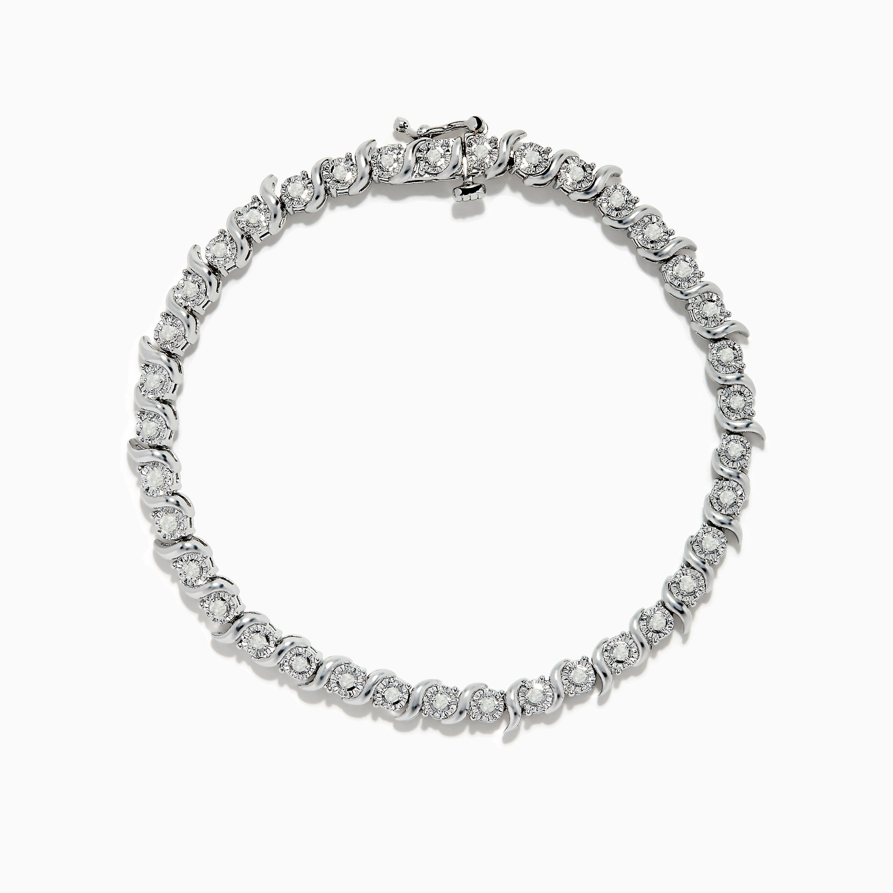 925 Silver Diamond Tennis Bracelet – effyjewelry.com