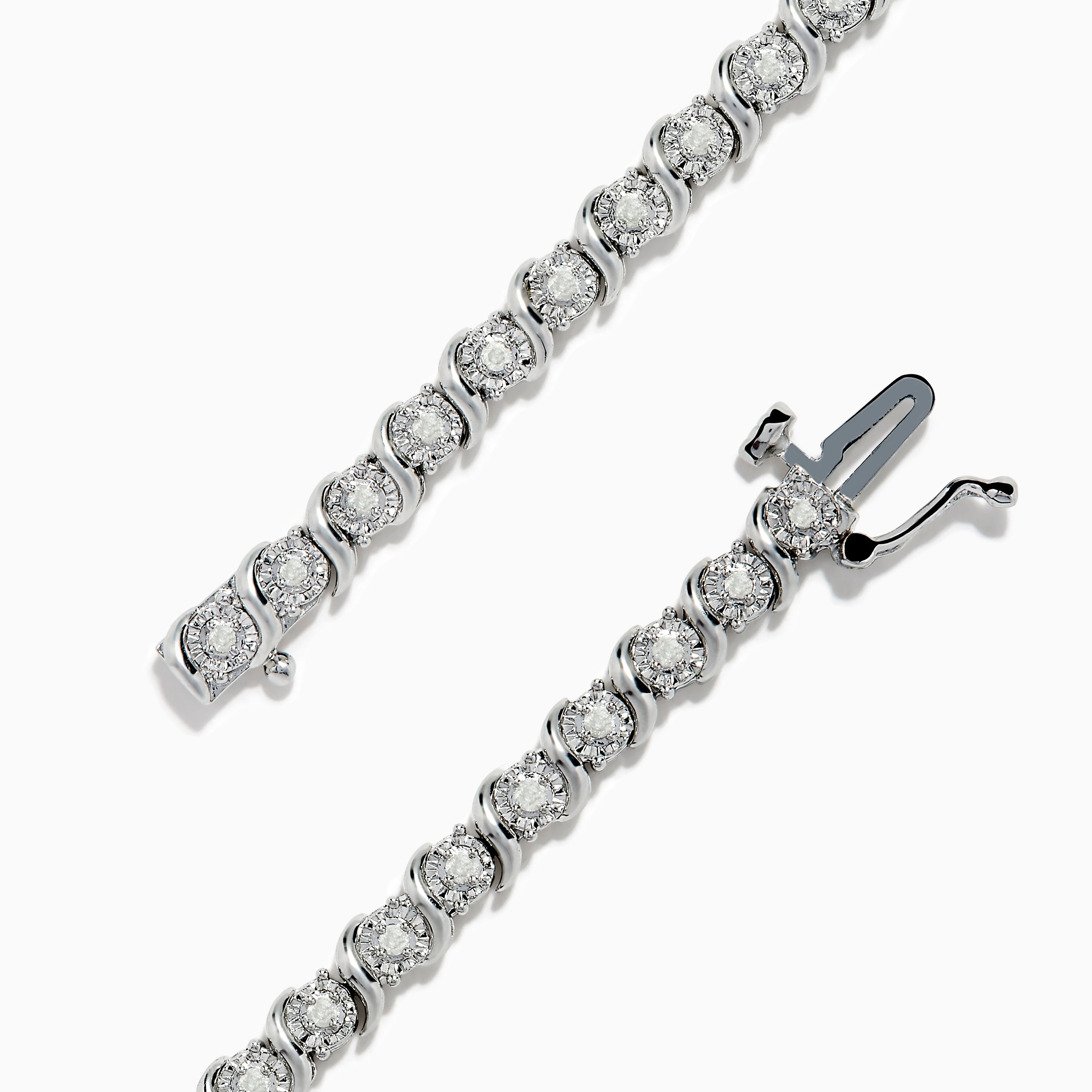 925 Silver Diamond Tennis Bracelet – effyjewelry.com