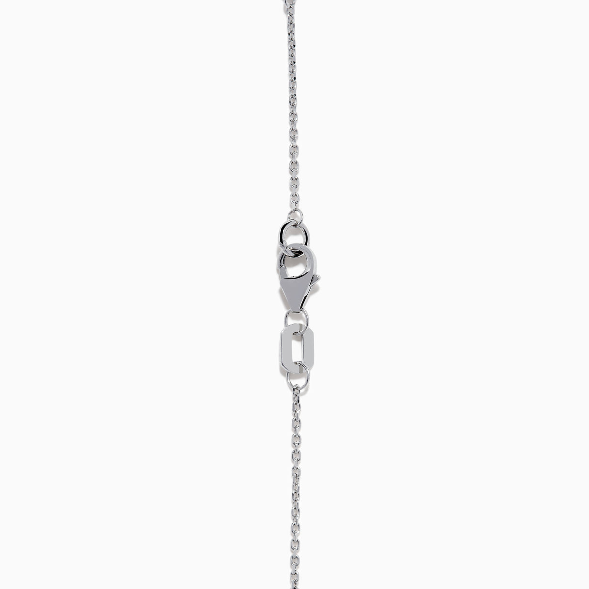 The 14K White Gold Bezel Diamond Bezel Bracelet features five round diamond-like stones in bezel settings, evenly spaced along a delicate chain, and secured with a lobster clasp.