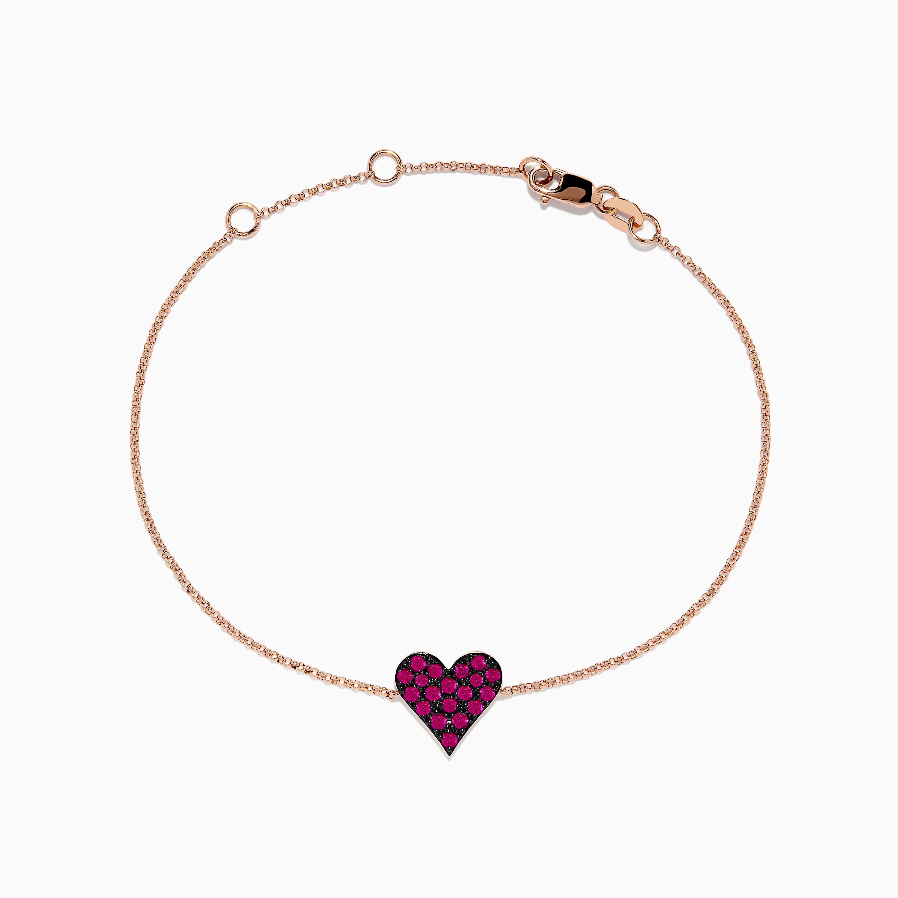 Una bracelet, Heart, Medium, White, Rose gold-tone plated | Swarovski