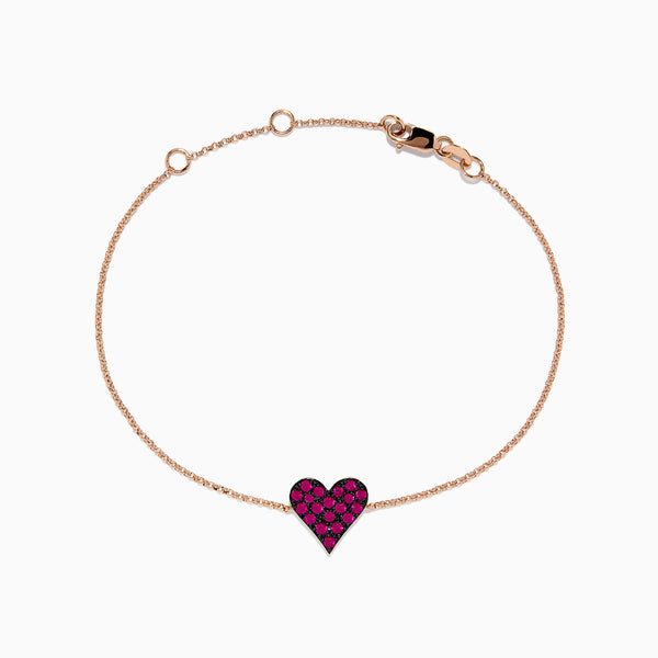 Six Sisters Beadworks - Rose Gold Heart Bracelet, 1st birthday present for  niece, daughter