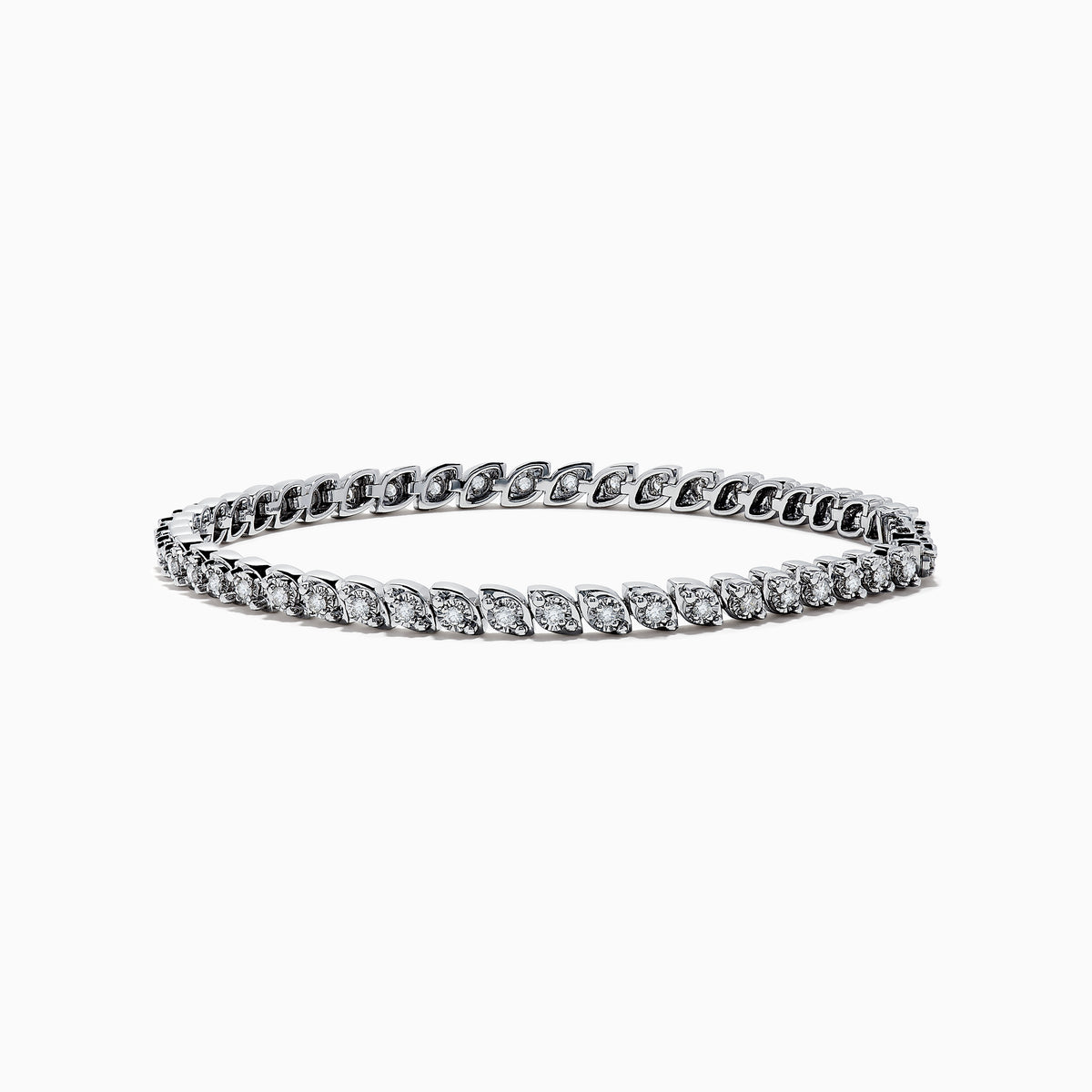 The Pave Classica 14K White Gold Diamond Tennis Bracelet features 0.87 TCW of sparkling diamonds in a sleek, elegant design that adds timeless sophistication to any look.