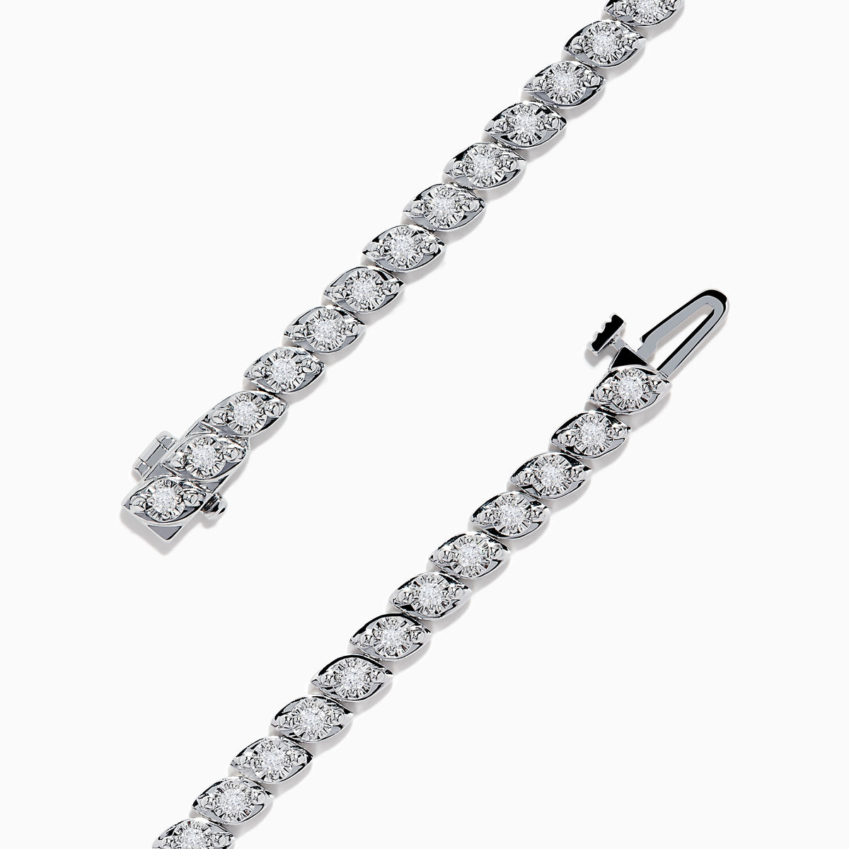 The Pave Classica 14K White Gold Diamond Tennis Bracelet features 0.87 TCW of sparkling diamonds in a sleek, elegant design that adds timeless sophistication to any look.