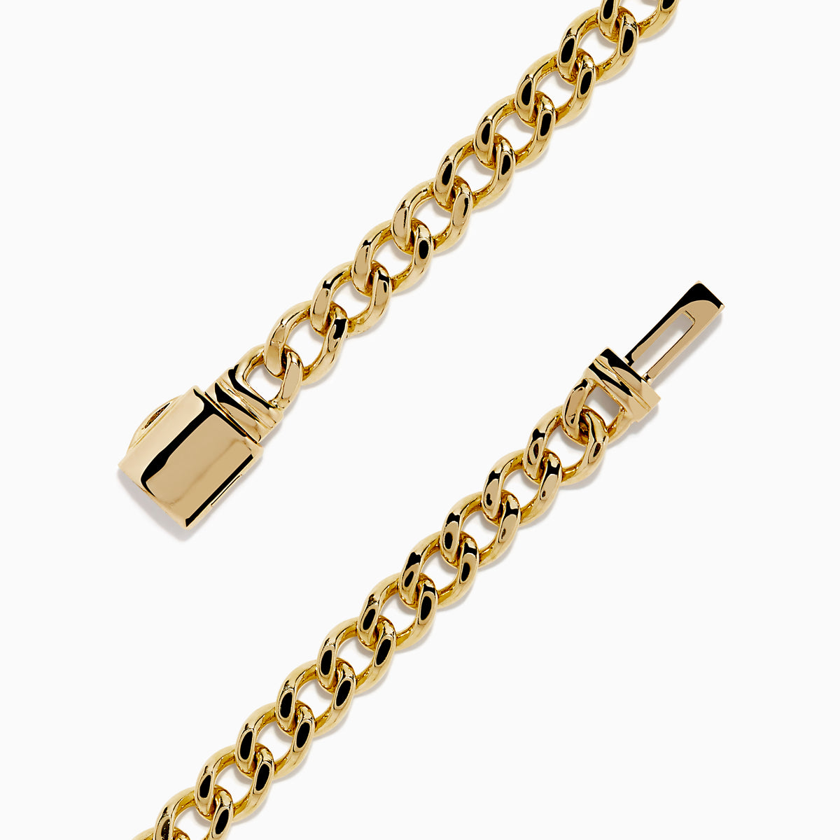 The D'Oro 14K Yellow Gold Diamond Bracelet features a rectangular diamond-accented centerpiece on a gold chain, bordered with additional gems and secured by a sleek cylindrical clasp.