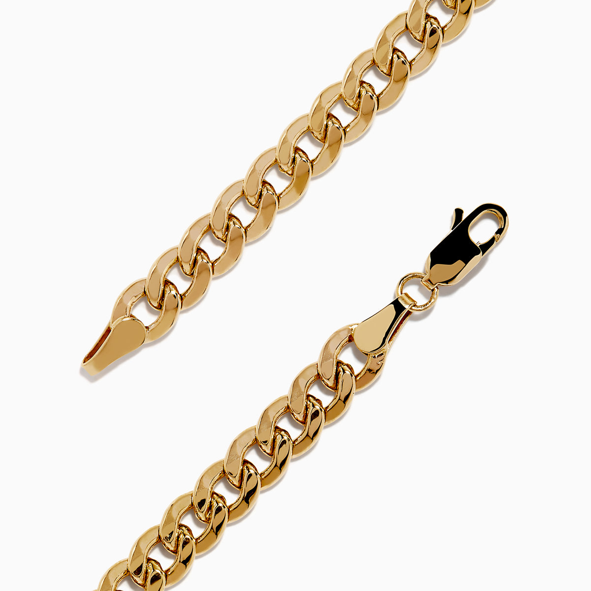 The Men's 14K Yellow Gold Black Diamond Cross Bracelet features a centered cross set with small black diamonds, shown on a white background.