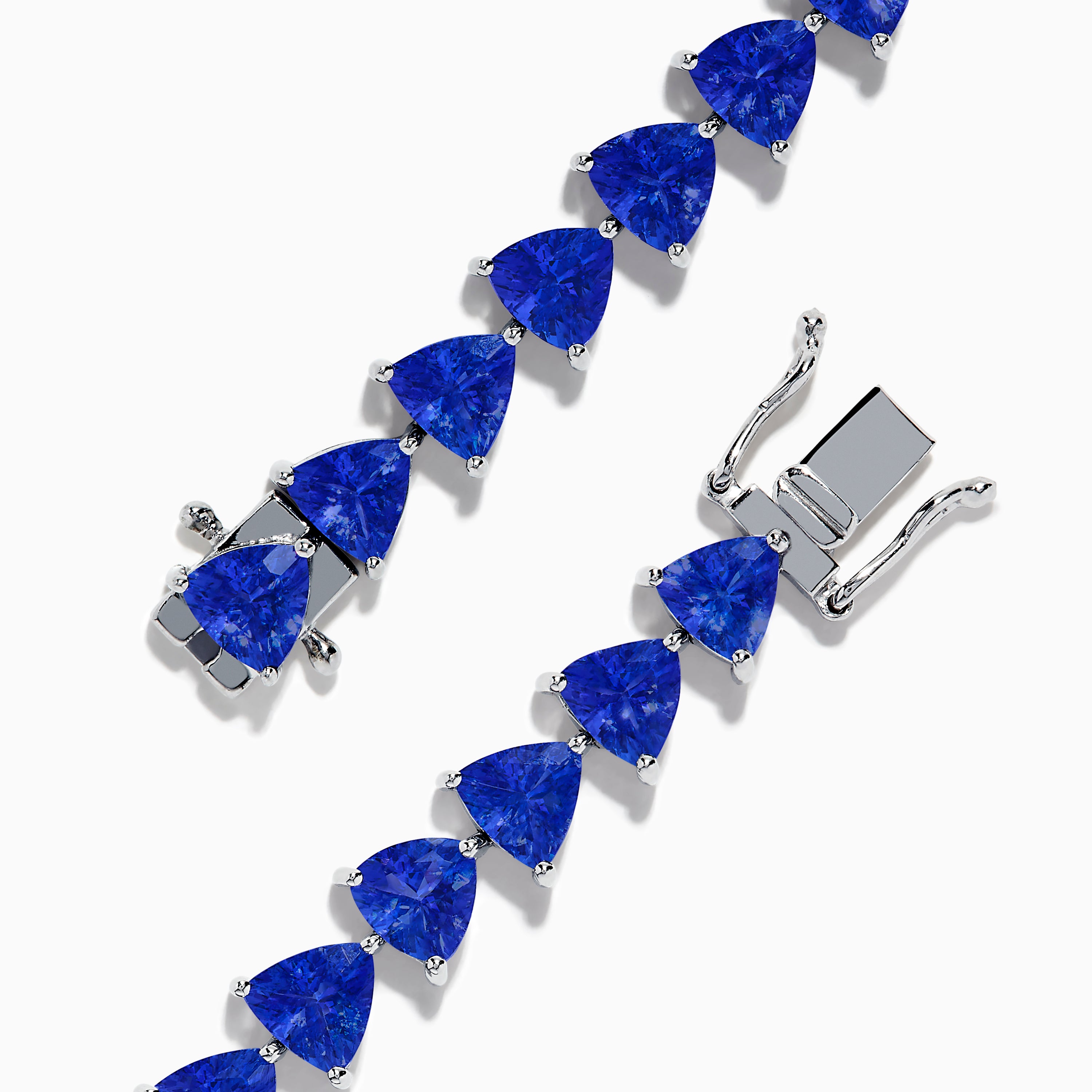 Effy Silver 925 Trillion Cut Tanzanite Bracelet