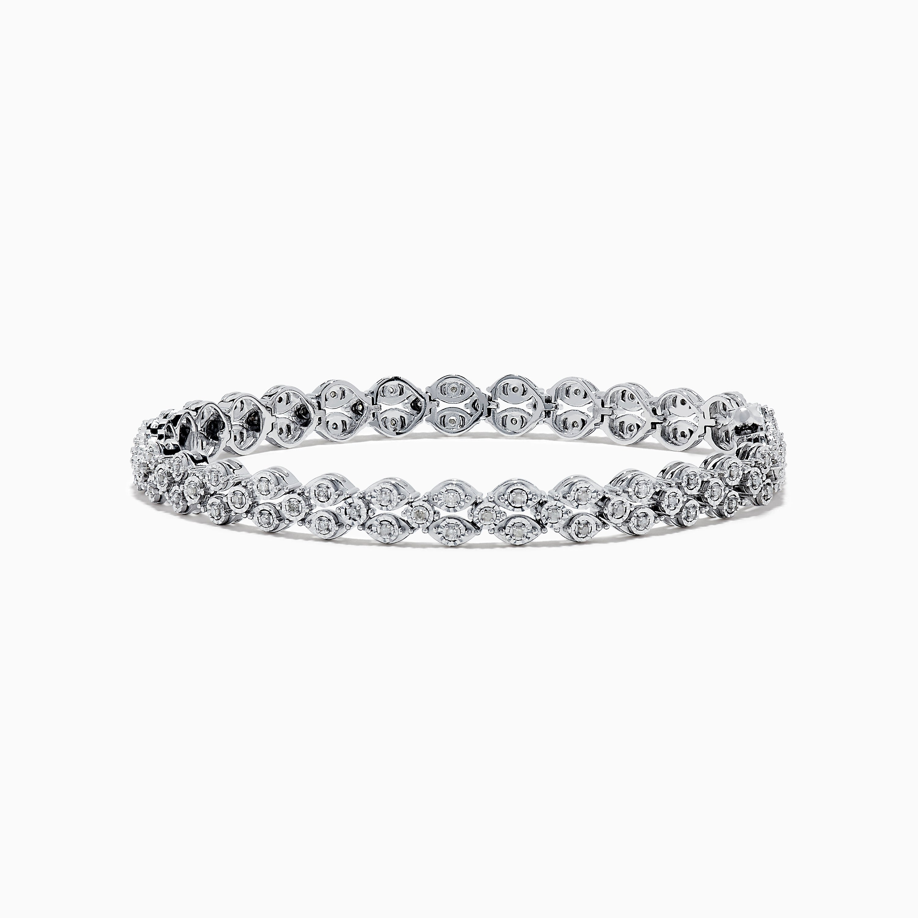 Effy 925 Sterling Silver Diamond Bracelet