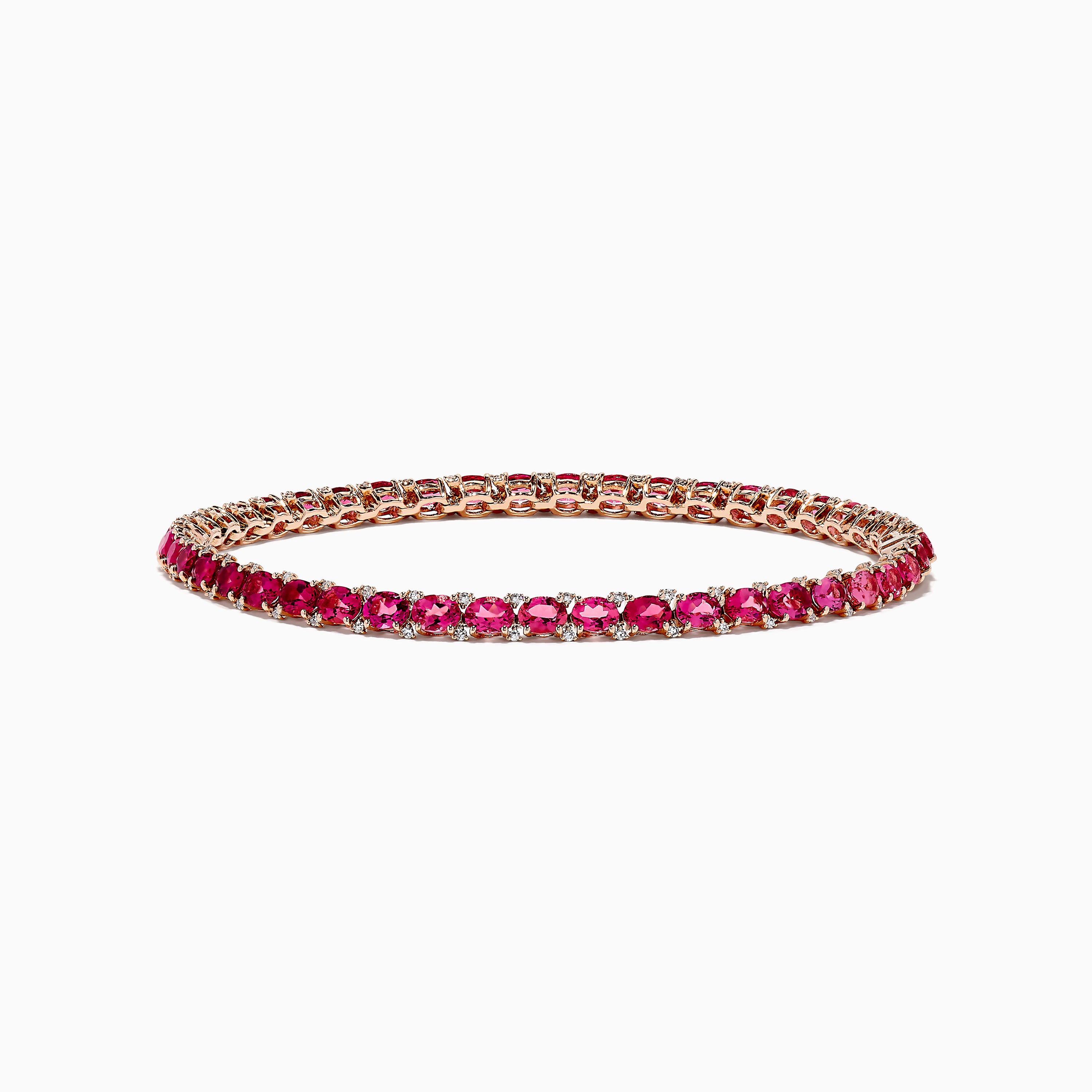 Amazon.com: 14Kt Gold Created Pink Sapphire Pear Bezel Bangle Bracelet :  Handmade Products