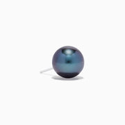 The 14K White Gold Tahitian Pearl Stud Earrings feature round pearls and are shown against a plain white background.