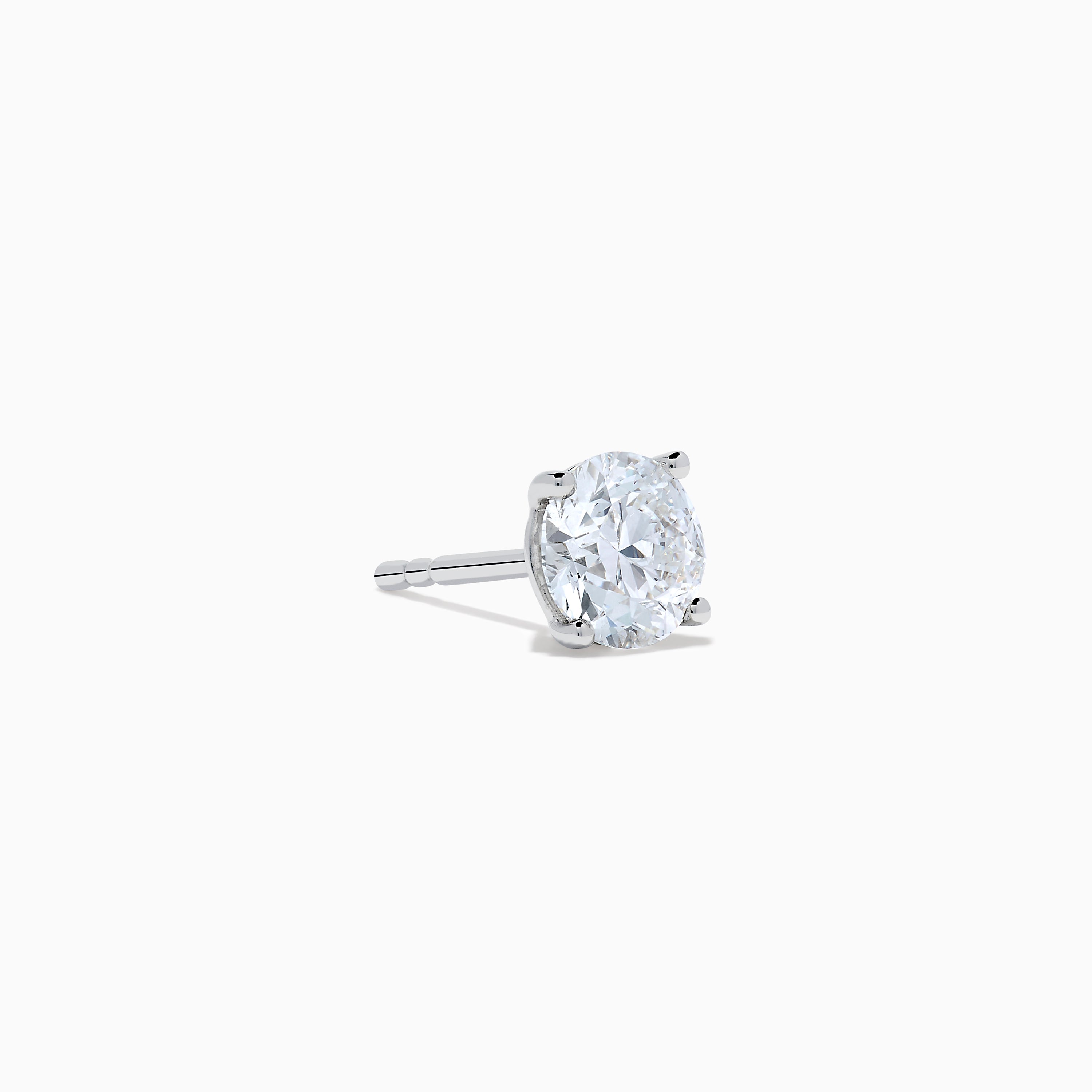Star Lab Grown Diamond Stud Earrings in 18K White Gold
