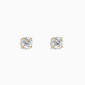 The Star Lab Grown Diamond Stud Earrings in 18K Yellow Gold feature round lab diamonds set in yellow gold prongs, shown against a plain white background.