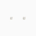 A pair of 14K Yellow Gold Diamond Solitaire Stud Earrings, 0.25 TCW, shown against a plain white background.