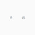 A pair of 14K White Gold Diamond Solitaire Stud Earrings, 0.33 TCW, featuring a classic four-prong setting, displayed on a plain white background.