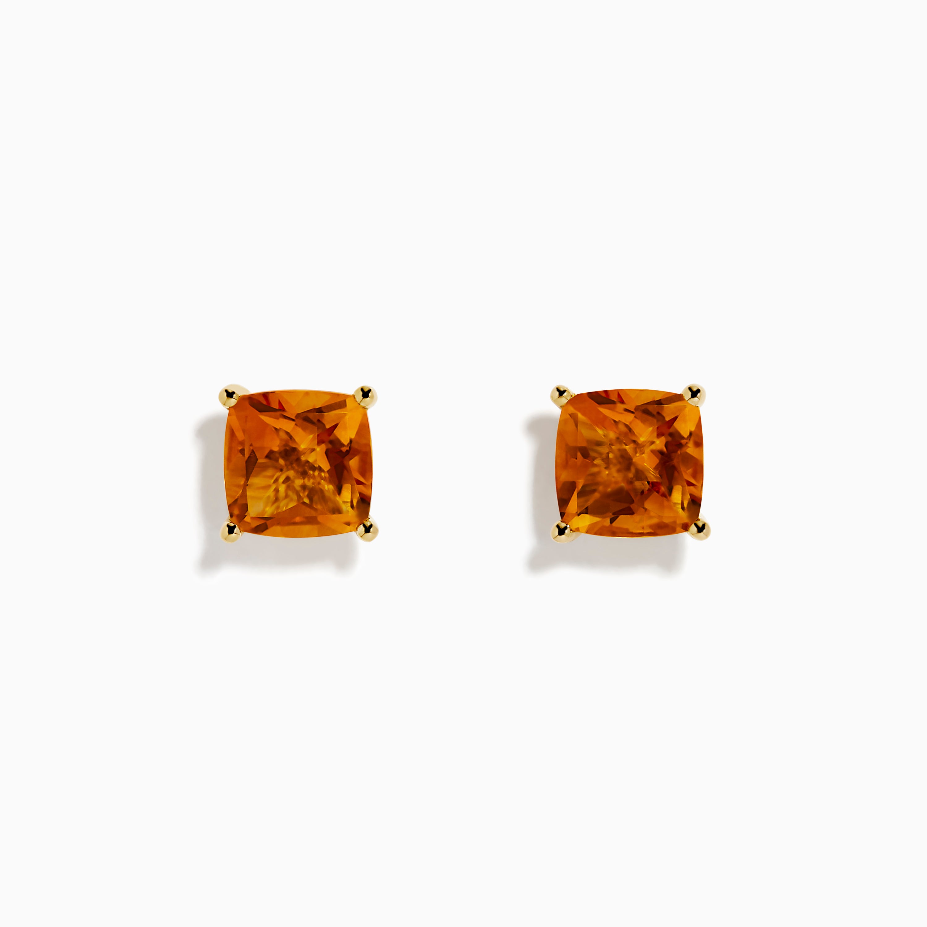 Sunset 14K Yellow Gold Citrine Stud Earrings –