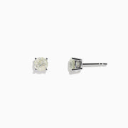 The 14 Karat White Gold Diamond Stud Earrings feature 1.50TCW round diamonds in classic prong settings, shown on a plain white background.