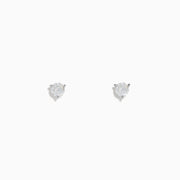 The 14 Karat White Gold Diamond Stud Earrings feature 0.40TCW round diamonds, set in white gold and shown on a plain white background.
