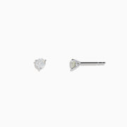 The 14 Karat White Gold Diamond Stud Earrings feature 0.40TCW round diamonds, set in white gold and shown on a plain white background.