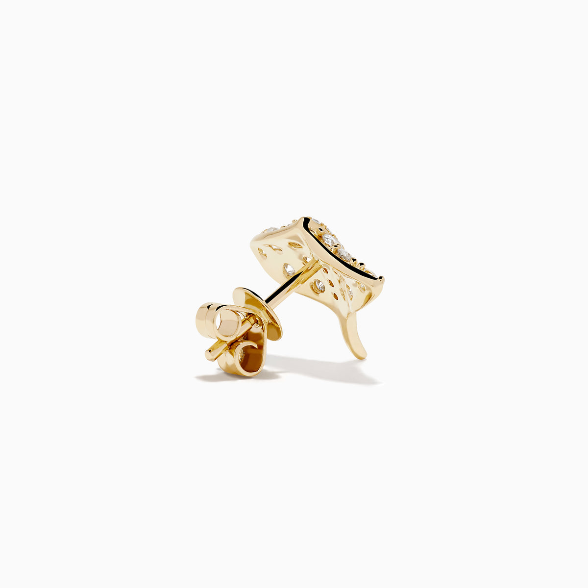 14K Yellow Gold Diamond Pavé Stingray Stud Earrings