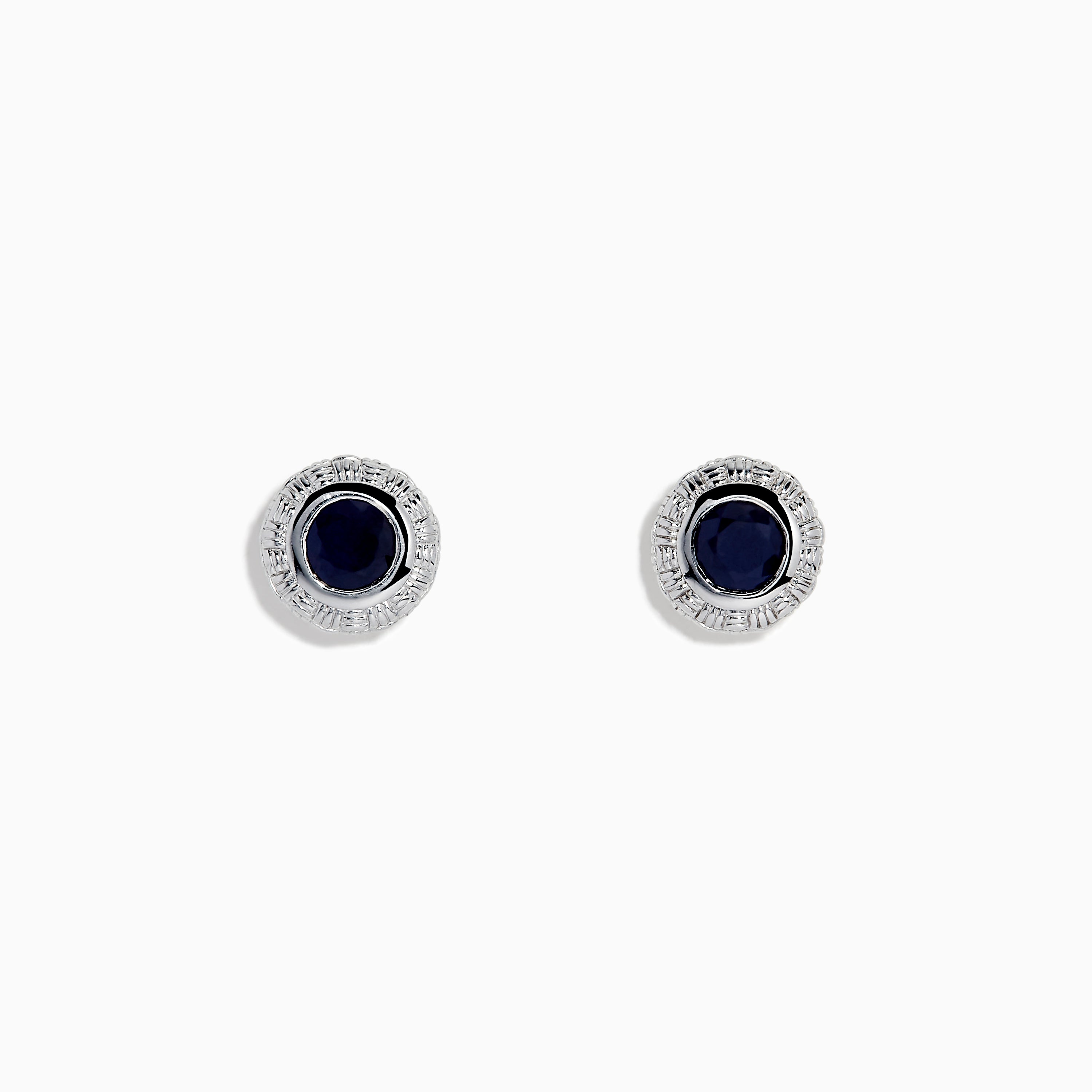 Effy 925 Sterling Silver Blue Sapphire Stud Earrings