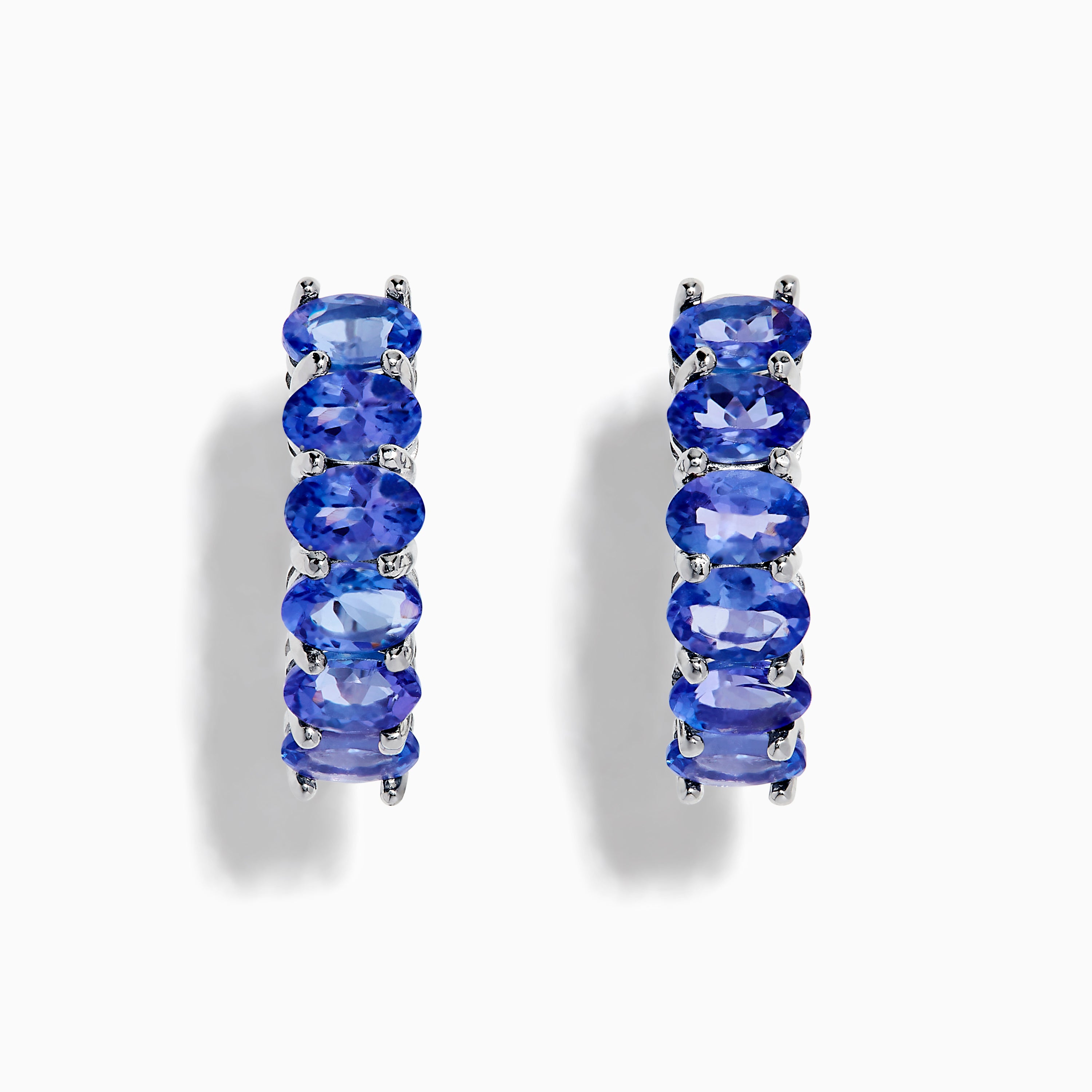 Nahla Siri 925 Silver Tanzanite Hoop Earrings – effyjewelry.com