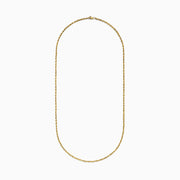 The 14K Yellow Gold Rope 22 Chain is displayed against a plain white background, with the chain forming a wide, gentle curve at the bottom.